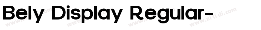 Bely Display Regular字体转换